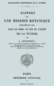 Cover of Rapport sur une mission botanique exécutée en 1884 dans le nord, le sud et l'ouest de la Tunisie
