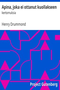 Cover of Apina, joka ei ottanut kuollakseen