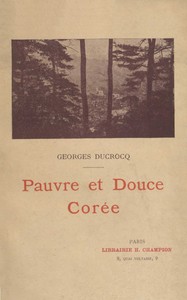 Cover of Pauvre et douce Corée