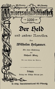 Cover of Der Held und andere Novellen