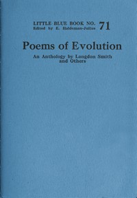 Cover of Poems of evolution