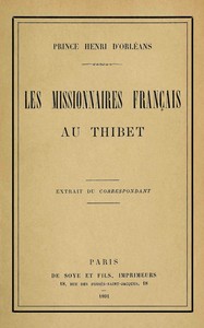 Les missionnaires français au Thibet
